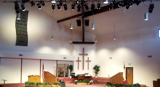Church Theatrical Lighting<br> Stylus AV Technologies, Bluffton, Indiana